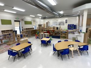 children's learning area - tables