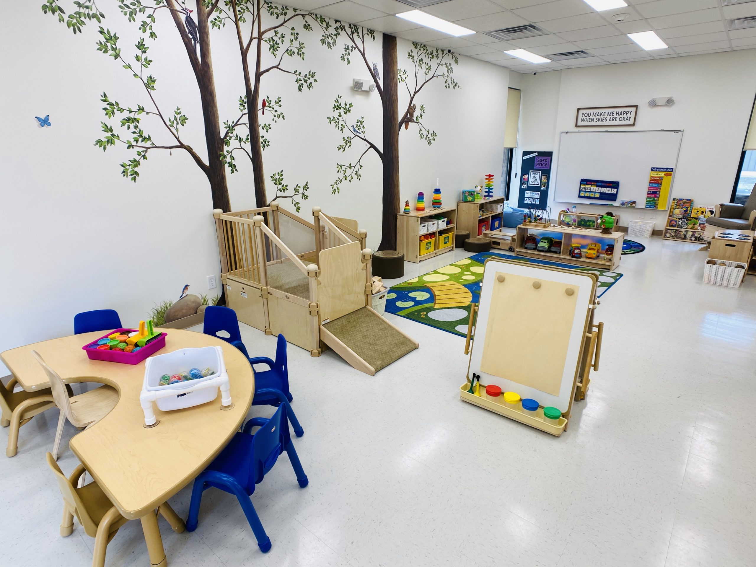 children's learning area - tables