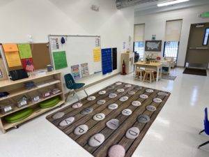 children's learning area - bulletin boards