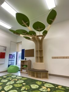 children's learning area - reading