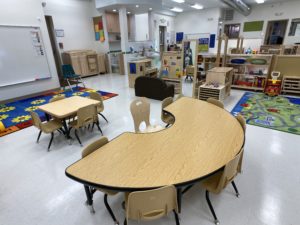 children's learning area - tables